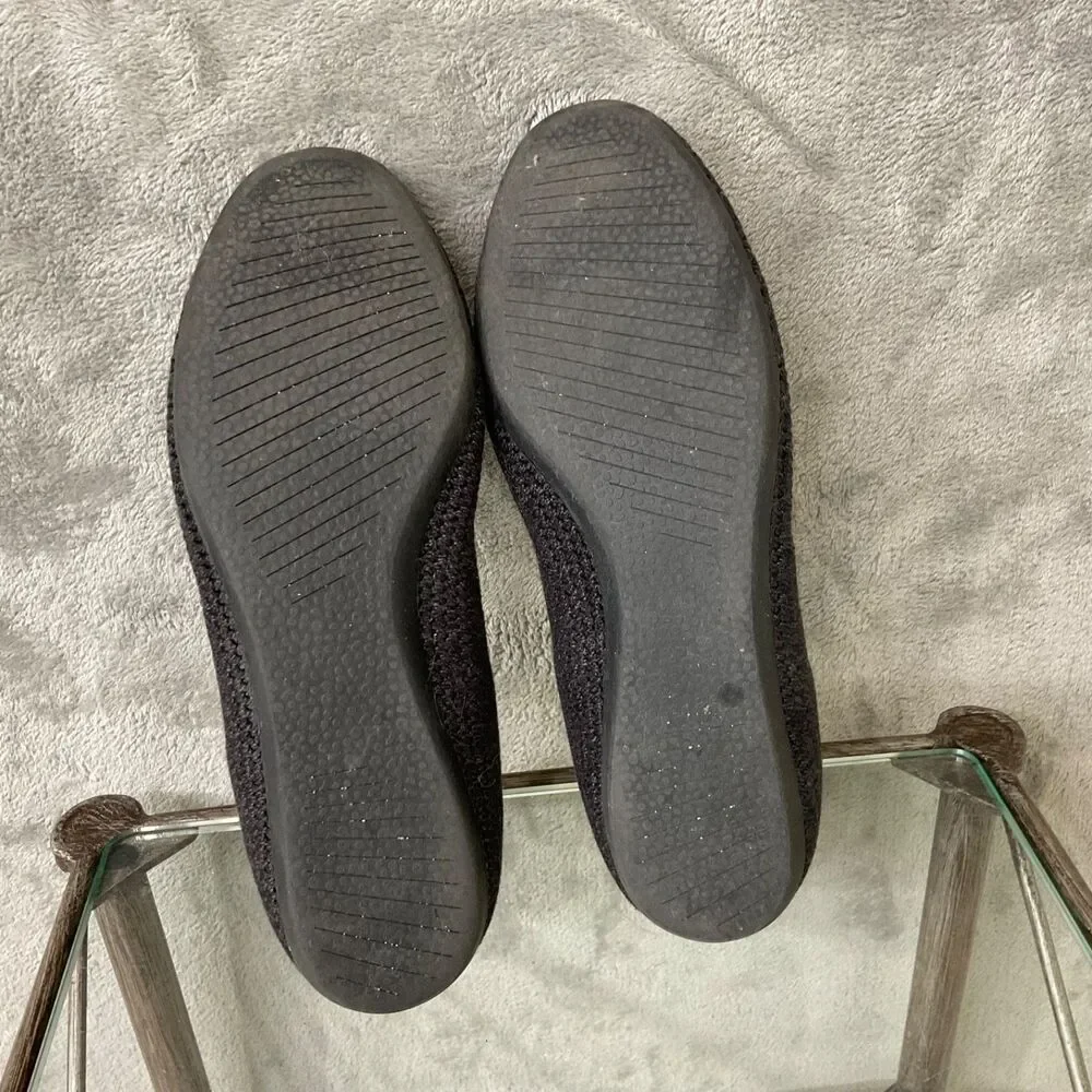 Allbirds Womens Sz 8.5 Dk. Grey Tree Breezers Pointed Ballet Flats Slip On